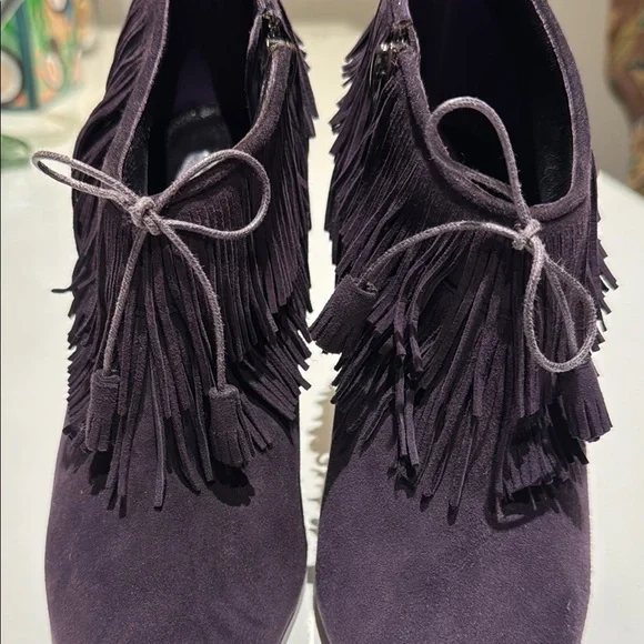 Manolo Blahnik open toe stiletto with fringe Size 6 EUC - Picture 8 of 8